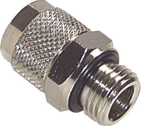 8x6 & G1/8'' Nickel plated Brass Straight Push-on Fitting with Male Threads NBR [5 Pieces]