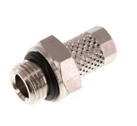 5x3 & G1/8'' Nickel plated Brass Straight Push-on Fitting with Male Threads NBR [5 Pieces]