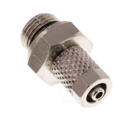 5x3 & G1/8'' Nickel plated Brass Straight Push-on Fitting with Male Threads NBR [5 Pieces]