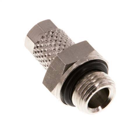 5x3 & G1/8'' Nickel plated Brass Straight Push-on Fitting with Male Threads NBR [5 Pieces]