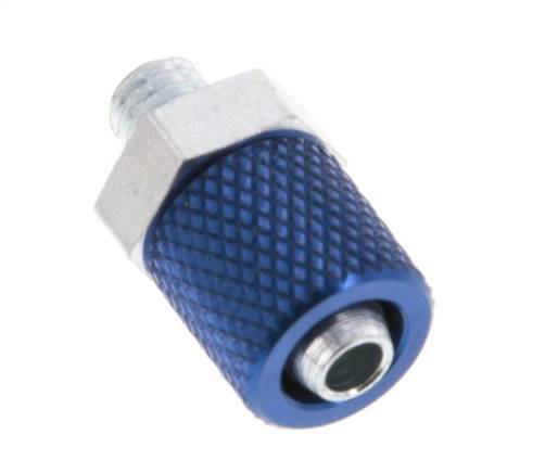 6x4 & M5 Aluminum Straight Push-on Fitting with Male Threads [5 Pieces]