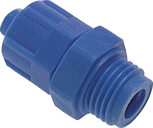 8x6 & G1/4'' PVC Straight Push-on Fitting with Male Threads [10 Pieces]