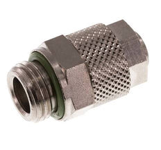 10x8 & G1/4'' Nickel plated Brass Straight Push-on Fitting with Male Threads FKM [2 Pieces]