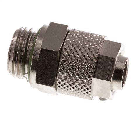 10x8 & G1/4'' Nickel plated Brass Straight Push-on Fitting with Male Threads FKM [2 Pieces]