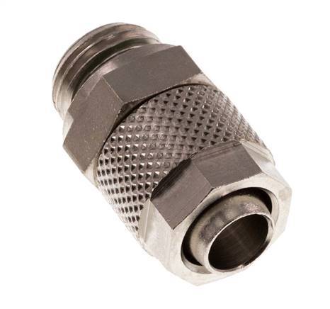 10x8 & G1/4'' Nickel plated Brass Straight Push-on Fitting with Male Threads FKM [2 Pieces]