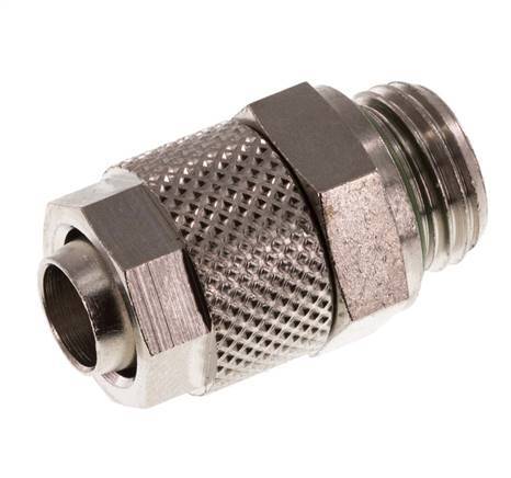 10x8 & G1/4'' Nickel plated Brass Straight Push-on Fitting with Male Threads FKM [2 Pieces]