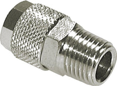 12x10 & R3/8'' Nickel plated Brass Straight Push-on Fitting with Male Threads [2 Pieces]