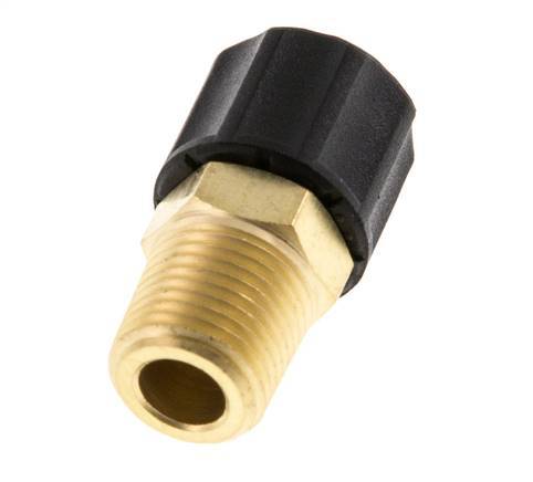 6x4 & 1/8''NPT Brass Straight Push-on Fitting with Male Threads [2 Pieces]