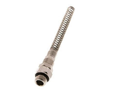 6x4 & G1/4'' Nickel plated Brass Straight Push-on Fitting with Male Threads Rotatable Bend Protection [2 Pieces]