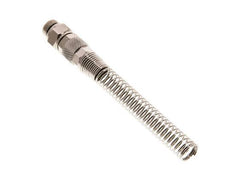 10x8 & G1/4'' Nickel plated Brass Straight Push-on Fitting with Male Threads Rotatable Bend Protection