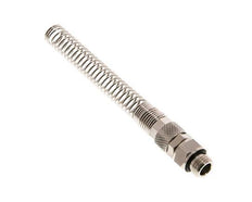 10x8 & G1/4'' Nickel plated Brass Straight Push-on Fitting with Male Threads Rotatable Bend Protection