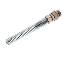 10x8 & G3/8'' Nickel plated Brass Straight Push-on Fitting with Male Threads Rotatable Bend Protection