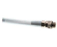 10x8 & G3/8'' Nickel plated Brass Straight Push-on Fitting with Male Threads Rotatable Bend Protection
