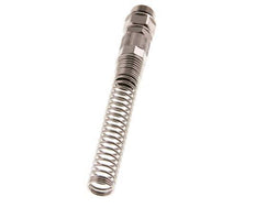 12x8 & G3/8'' Nickel plated Brass Straight Push-on Fitting with Male Threads Rotatable Bend Protection
