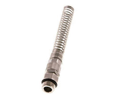 12x8 & G3/8'' Nickel plated Brass Straight Push-on Fitting with Male Threads Rotatable Bend Protection