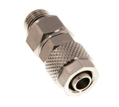 8x6 & G1/8'' Nickel plated Brass Straight Push-on Fitting with Male Threads Rotatable [2 Pieces]