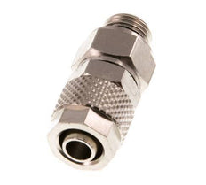 8x6 & G1/8'' Nickel plated Brass Straight Push-on Fitting with Male Threads Rotatable [2 Pieces]