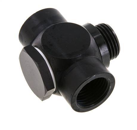 G1/2'' Aluminum Tee Banjo Fitting with Male and Female Threads with O-ring [5 Pieces]