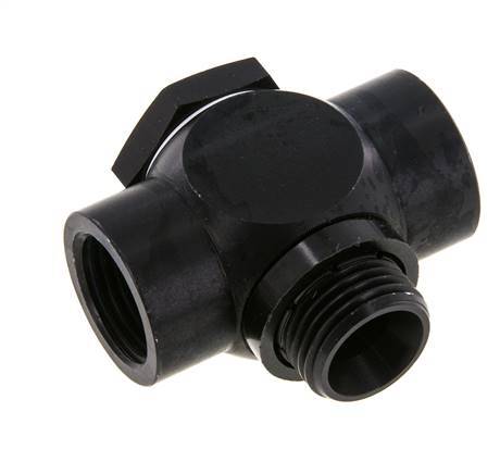 G1/2'' Aluminum Tee Banjo Fitting with Male and Female Threads with O-ring [5 Pieces]