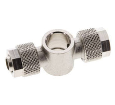 8x6 & G1/8'' Nickel plated Brass Banjo Tee Push-on Fitting [2 Pieces]