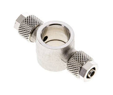 6x4 & G1/4'' Nickel plated Brass Banjo Tee Push-on Fitting [2 Pieces]