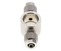 6x4 & G1/4'' Nickel plated Brass Banjo Tee Push-on Fitting [2 Pieces]