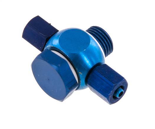 4.3x3 & G1/8'' Aluminum Banjo Tee Push-on Fitting with Male Threads with O-ring [10 Pieces]