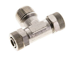 12x10 & R1/2'' Nickel plated Brass Tee Push-on Fitting with Male Threads