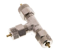 4x2 Nickel plated Brass Tee Push-on Fitting [2 Pieces]