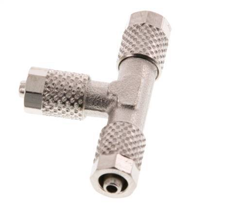 5x3 Nickel plated Brass Tee Push-on Fitting [2 Pieces]