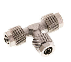 6x4 Nickel plated Brass Tee Push-on Fitting [2 Pieces]
