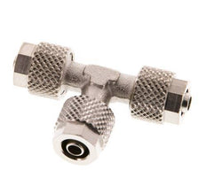 6x4 Nickel plated Brass Tee Push-on Fitting [2 Pieces]