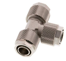 12x10 Nickel plated Brass Tee Push-on Fitting
