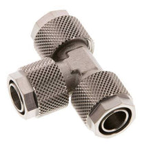 12x10 Nickel plated Brass Tee Push-on Fitting