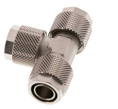 12x10 Nickel plated Brass Tee Push-on Fitting