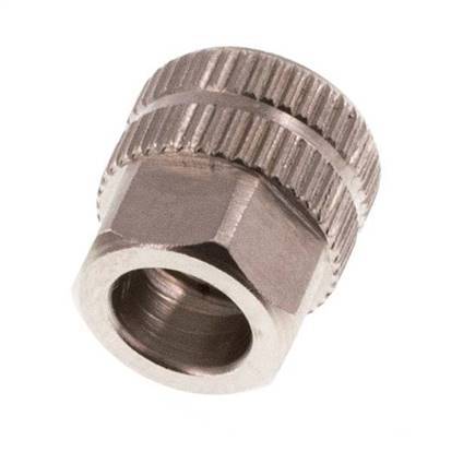 4.3x3mm (M7x0.75) Nickel-plated Brass Union Nut [20 Pieces]