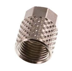 6x4mm (M8x0.75) Nickel-plated Brass Union Nut [20 Pieces]