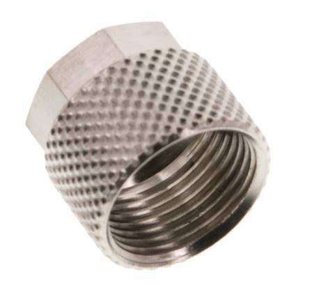 10x8mm (M14x1) Nickel-plated Brass Union Nut [10 Pieces]