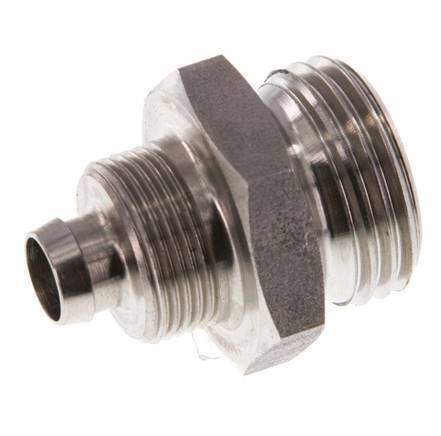 10x8 & G1/2'' Stainless Steel 1.4571 Straight Push-on Fitting with Male Threads