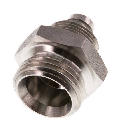 10x8 & G1/2'' Stainless Steel 1.4571 Straight Push-on Fitting with Male Threads