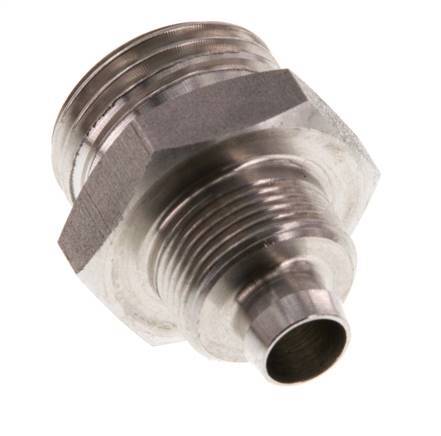 10x8 & G1/2'' Stainless Steel 1.4571 Straight Push-on Fitting with Male Threads