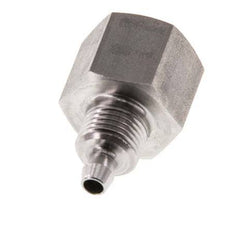 6x4 & G1/4'' Stainless Steel 1.4571 Straight Push-on Fitting with Female Threads
