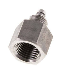 6x4 & G1/4'' Stainless Steel 1.4571 Straight Push-on Fitting with Female Threads