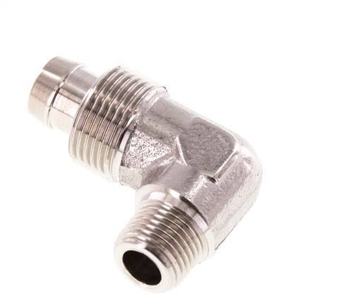 10x8 & R1/8'' Stainless Steel 1.4404 Elbow Push-on Fitting with Male Threads