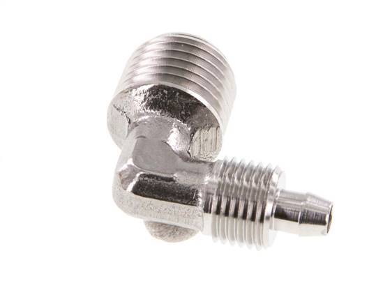 6x4 & R1/4'' Stainless Steel 1.4404 Elbow Push-on Fitting with Male Threads