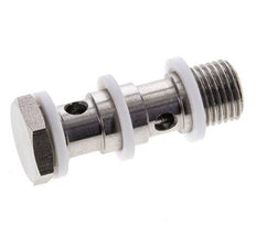 2-way Stainless Steel Banjo Bolt with G1/4'' Male Threads PTFE L42mm