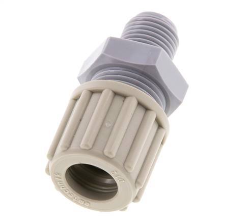 12x9mm & G1/4'' PA Straight Compression Fitting with Male Threads 10 bar