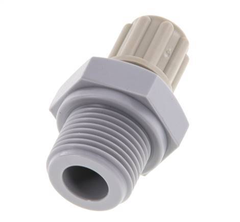 6x4mm & G3/8'' PA Straight Compression Fitting with Male Threads 10 bar [2 Pieces]