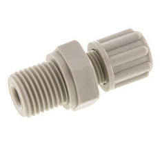 6x4mm & G1/4'' PP Straight Compression Fitting with Male Threads 10 bar [2 Pieces]