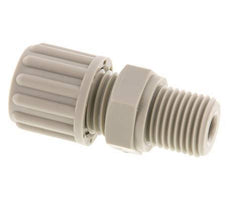 8x6mm & G1/4'' PP Straight Compression Fitting with Male Threads 10 bar